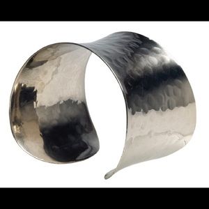 Hammered cuff bracelet